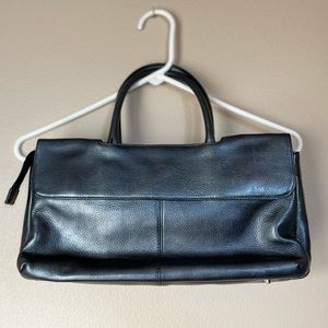 Black Leather Kate Landry Handbag